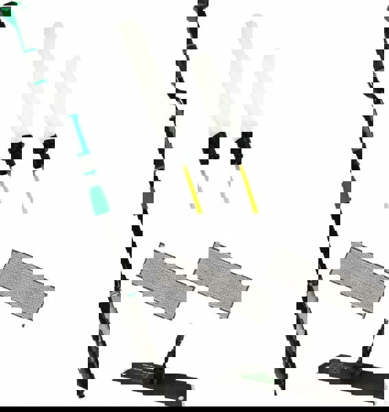 Deck Mops, Mopping Kits & Wall Washers; Type: Mopping Kit; Head Material: Aluminum; Head Length (cm): 18 in; Head Length (Inch): 18 in; 18; Head Width (Inch): 4; 4 in; Head Width (cm): 4 in; Color: Black; Green; Head Length: 18 in; Head Width: 4 in; Conne