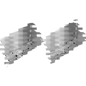 32-1/2 in. Undermount Stainless Steel Single Bowl Kitchen Sink in Polished Satin