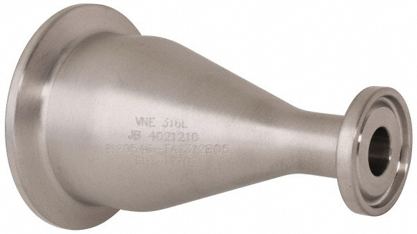 Sanitary Stainless Steel Pipe Concentric Reducer: 1-1/2 x 1/2