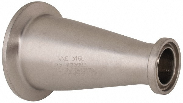 Sanitary Stainless Steel Pipe Concentric Reducer: 1-1/2 x 3/4