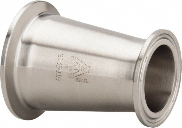 Sanitary Stainless Steel Pipe Concentric Reducer: 2 x 1-1/2