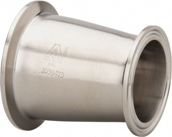 Sanitary Stainless Steel Pipe Concentric Reducer: 2-1/2 x 2
