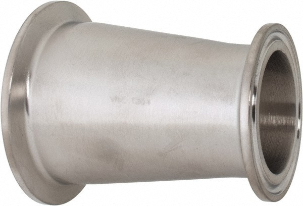 Sanitary Stainless Steel Pipe Eccentric Reducer: 2 x 1-1/2