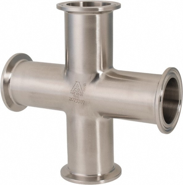 Sanitary Stainless Steel Pipe Cross: 1-1/2