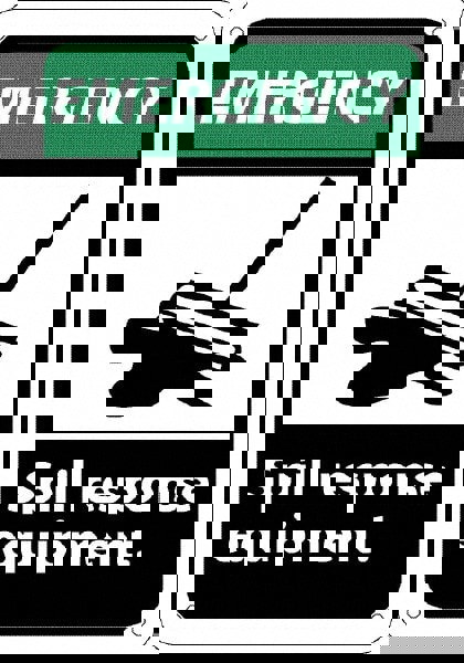 Accident Prevention Sign: Rectangle, 