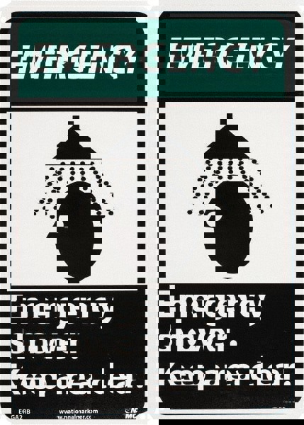 First Aid Sign: Rectangle, 