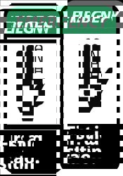 First Aid Sign: Rectangle, 