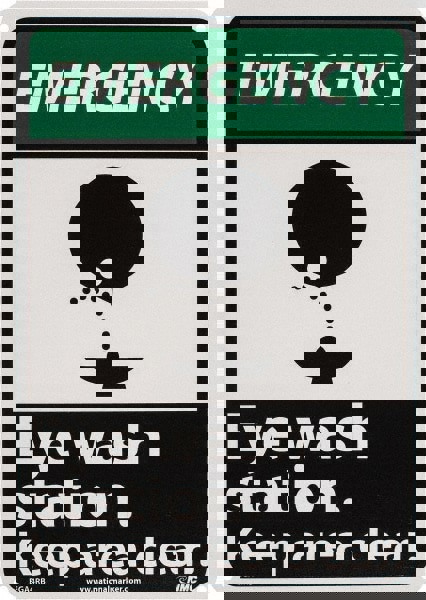 First Aid Sign: Rectangle, 