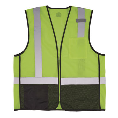VEST,8210ZBK LIME 4XL/5XL