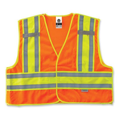 VEST,8245PSV ORANGE,S/M