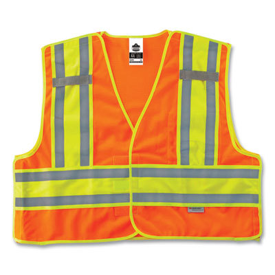 VEST,8245PSV ORANGE,6X/7X