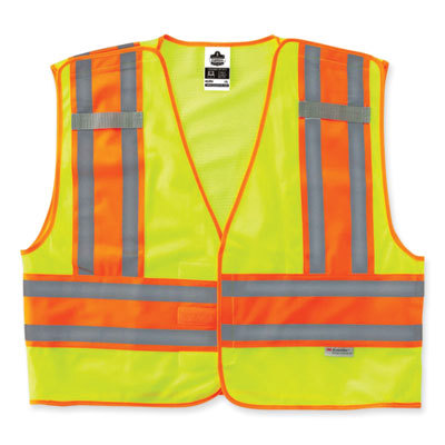 VEST,8245PSV LIME,4XL/5XL