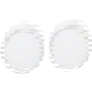 5-3/8 in. 12W 1-Light LED Contemporary Flush Mount Ceiling Fixture in White