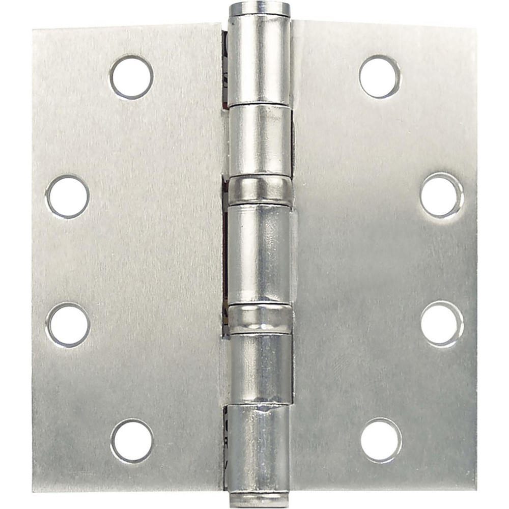 Commercial Hinges; Mount Type: Full-Mortise ; Hinge Material: Steel ; Length (Inch): 4-1/2 ; Finish: Satin Stainless Steel ; Door Leaf Height (Decimal Inch): 4.5000 ; Door Leaf Width (Decimal Inch): 2.2500
