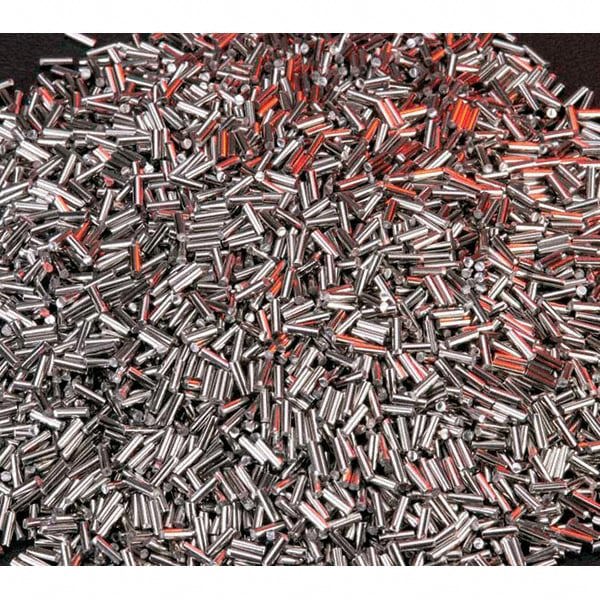 Spiner Pin Media: Steel Carrier, Stainless Steel Abrasive, 3 mm Long, 3 mm High, 2.2 Pound