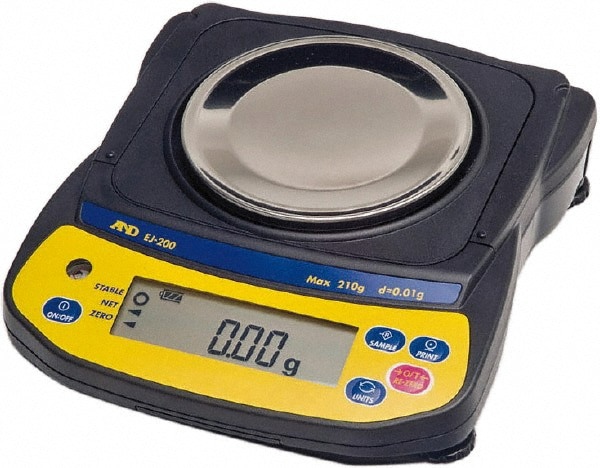 210 g, 0.01 g Graduation, Backlit Graphic LCD Portable Balance