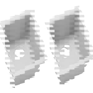 15X15 0H 1B TM QTZ SINK WHIT