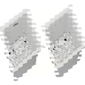 16X16 1H QTZ UM KITC SINK WHIT