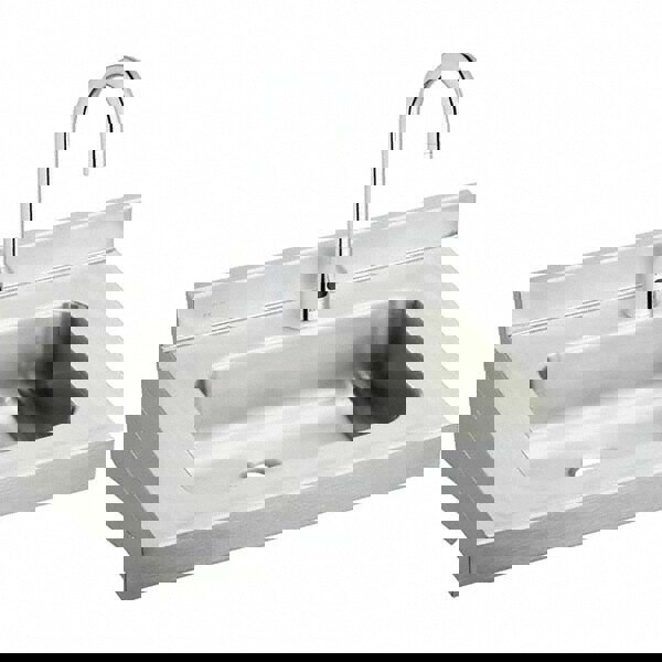 Lavatory Sink: Wall-Hung Mount, 304 Stainless Steel