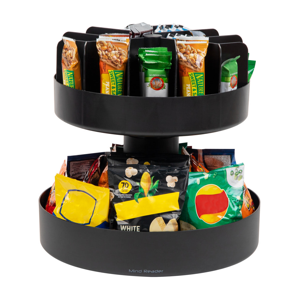 ORGANIZER,SNACK,2TIER,BK