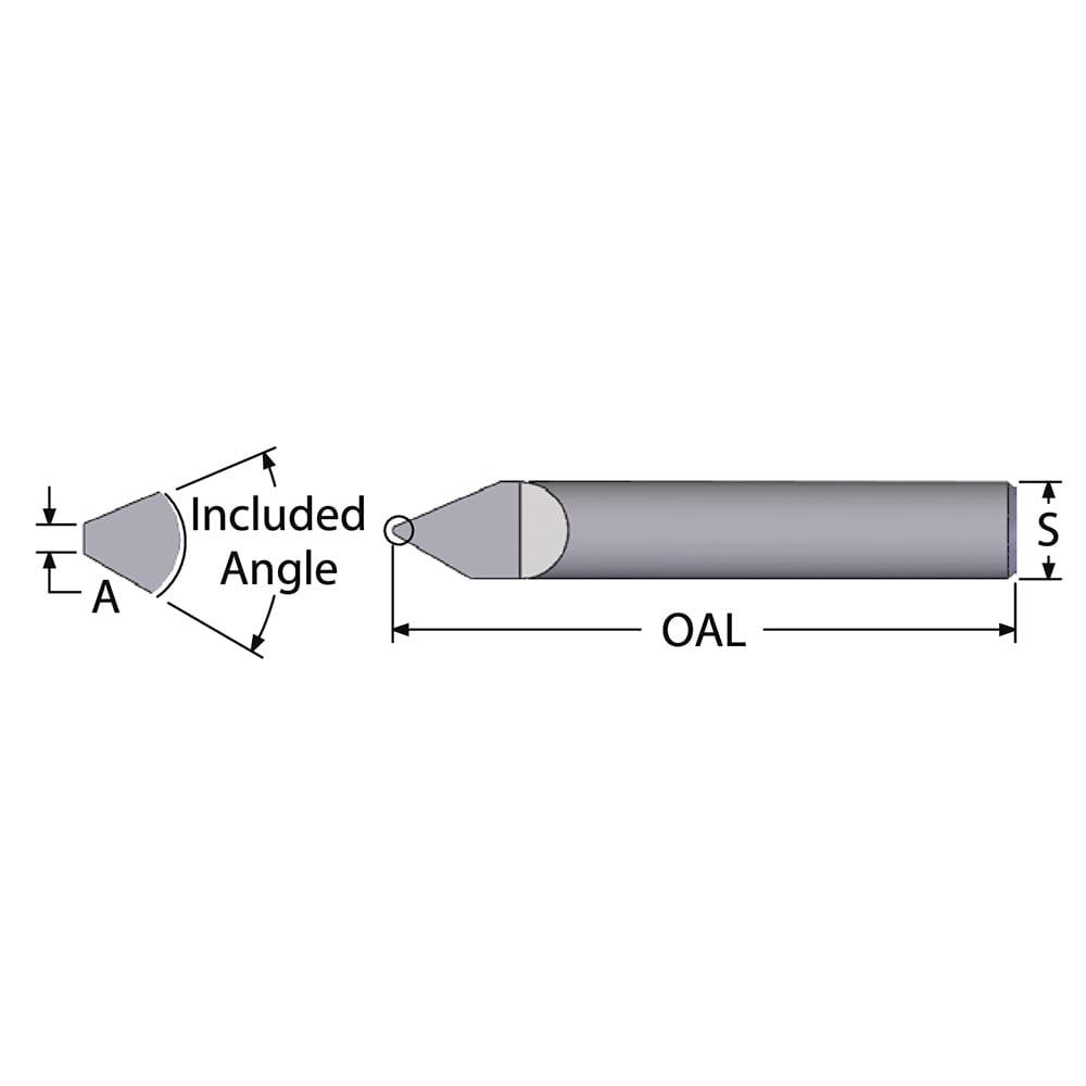 Engraving Cutter: 30 &deg;, 0.007