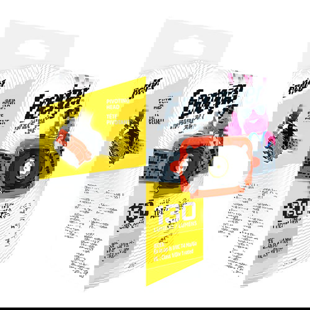 Flashlights; Light Output: 130 lm; Lamp Material: Plastic; Beam Intensity: 2070 cd; Run Time: 6 h; Beam Distance: 45 m; Lumens: 130; Light Output Modes: High/Low; Voltage: 4.50; Housing Color: Black; Orange; Number Of Light Modes: 2; Batteries Included: Y