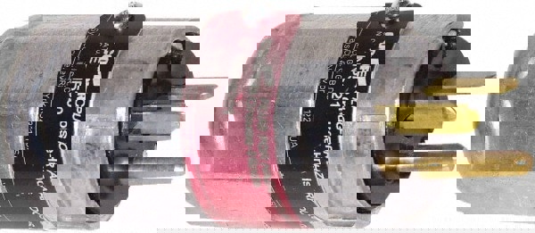 Straight Blade Plug: Industrial, 5-20P, 125VAC, Silver