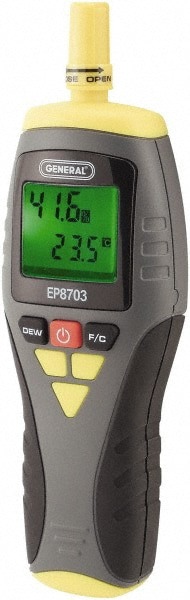14 to 122&deg;F, 0 to 99.9% Humidity Range, Thermo-Hygrometer