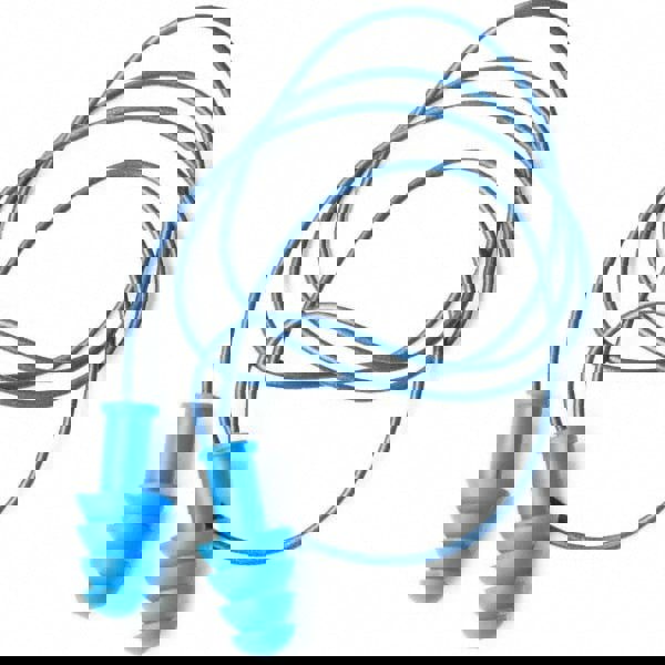 Earplug: 27dB, Foam, Four-Flange, No Roll & Roll Down, Corded