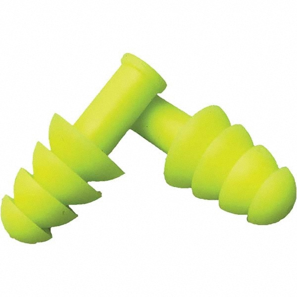 Earplugs: TPE, Flanged, No Roll, Uncorded