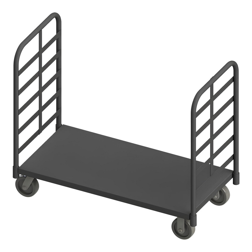 Bar, Panel & Platform Trucks; Type: Platform Truck ; Load Capacity (Lb. - 3 Decimals): 2000.000 ; Body Material: Steel ; Height (Inch): 42-3/4 ; Deck Surface: Smooth ; Platform Height: 9.125in