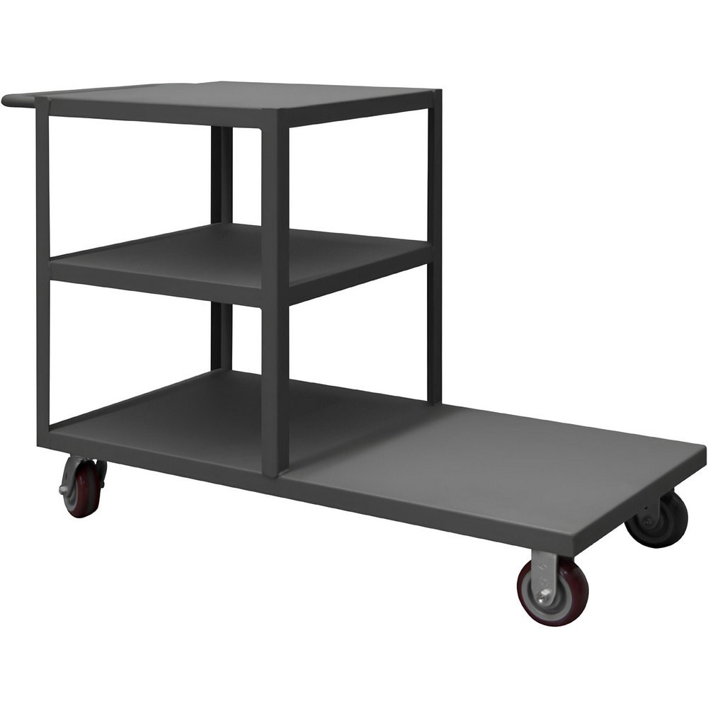 Bar, Panel & Platform Trucks; Type: Platform Truck ; Load Capacity (Lb. - 3 Decimals): 1200.000 ; Body Material: Steel ; Height (Inch): 36-5/8 ; Deck Surface: Smooth ; Platform Height: 8in