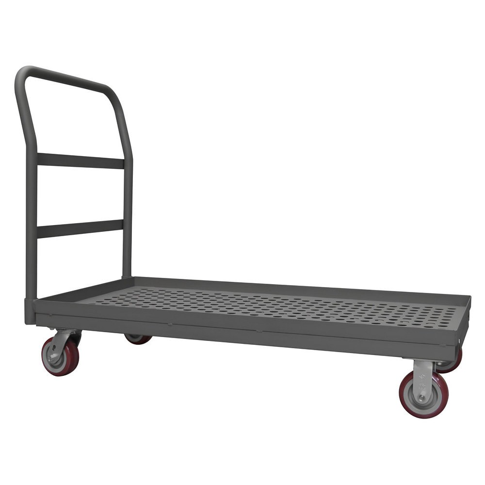 Bar, Panel & Platform Trucks; Type: Platform Truck ; Load Capacity (Lb. - 3 Decimals): 1400.000 ; Body Material: Steel ; Height (Inch): 36-3/8 ; Deck Surface: Perforated ; Platform Height: 9.25in