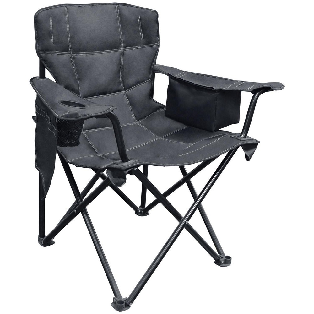 Folding Chairs; Pad Type: Flat; Arms; Texteline ; Material: Steel; Texteline ; Width (Inch): 24 ; Depth (Inch): 23.622in ; Seat Color: Black ; Overall Height: 37.4016in
