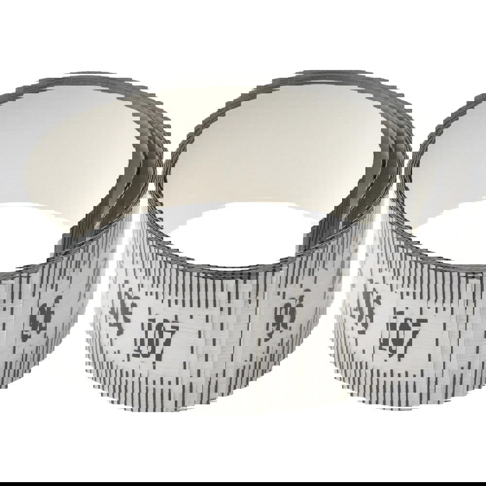 9 Ft. Long x 1-1/4 Inch Wide, 1/16 Inch Graduation, Silver, Mylar Adhesive Tape Measure