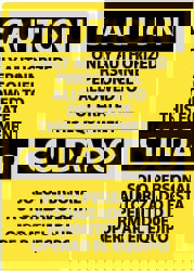 Security & Admittance Sign: Rectangle, 