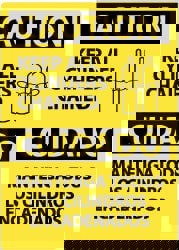 Accident Prevention Sign: Rectangle, 