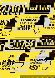 Accident Prevention Sign: Rectangle, 