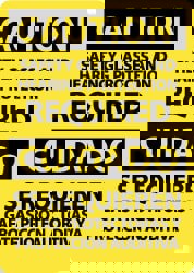 Accident Prevention Sign: Rectangle, 