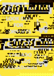 Accident Prevention Sign: Rectangle, 