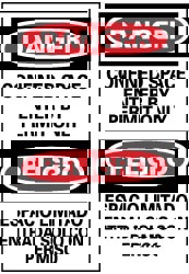 Accident Prevention Sign: Rectangle, 