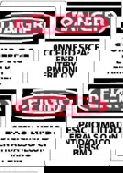 Security & Admittance Sign: Rectangle, 