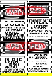 Security & Admittance Sign: Rectangle, 