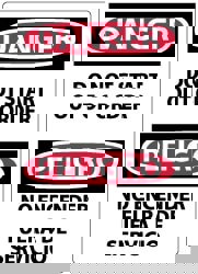 Accident Prevention Sign: Rectangle, 