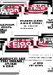 Accident Prevention Sign: Rectangle, 