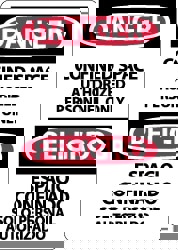 Accident Prevention Sign: Rectangle, 