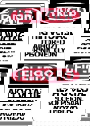 Accident Prevention Sign: Rectangle, 