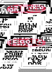 Accident Prevention Sign: Rectangle, 