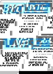 Accident Prevention Sign: Rectangle, 