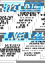 Security & Admittance Sign: Rectangle, 